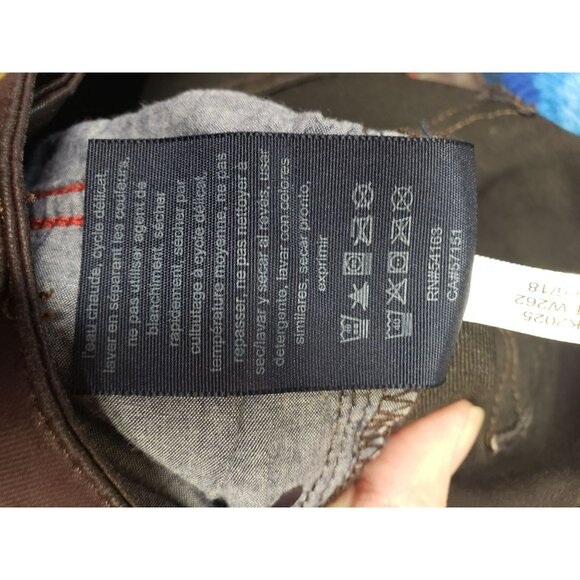 Tommy Hilfiger Greenwich Skinny Jeans, Brown, Waxed Denim, Size 12 Made In India - Picture 6 of 10